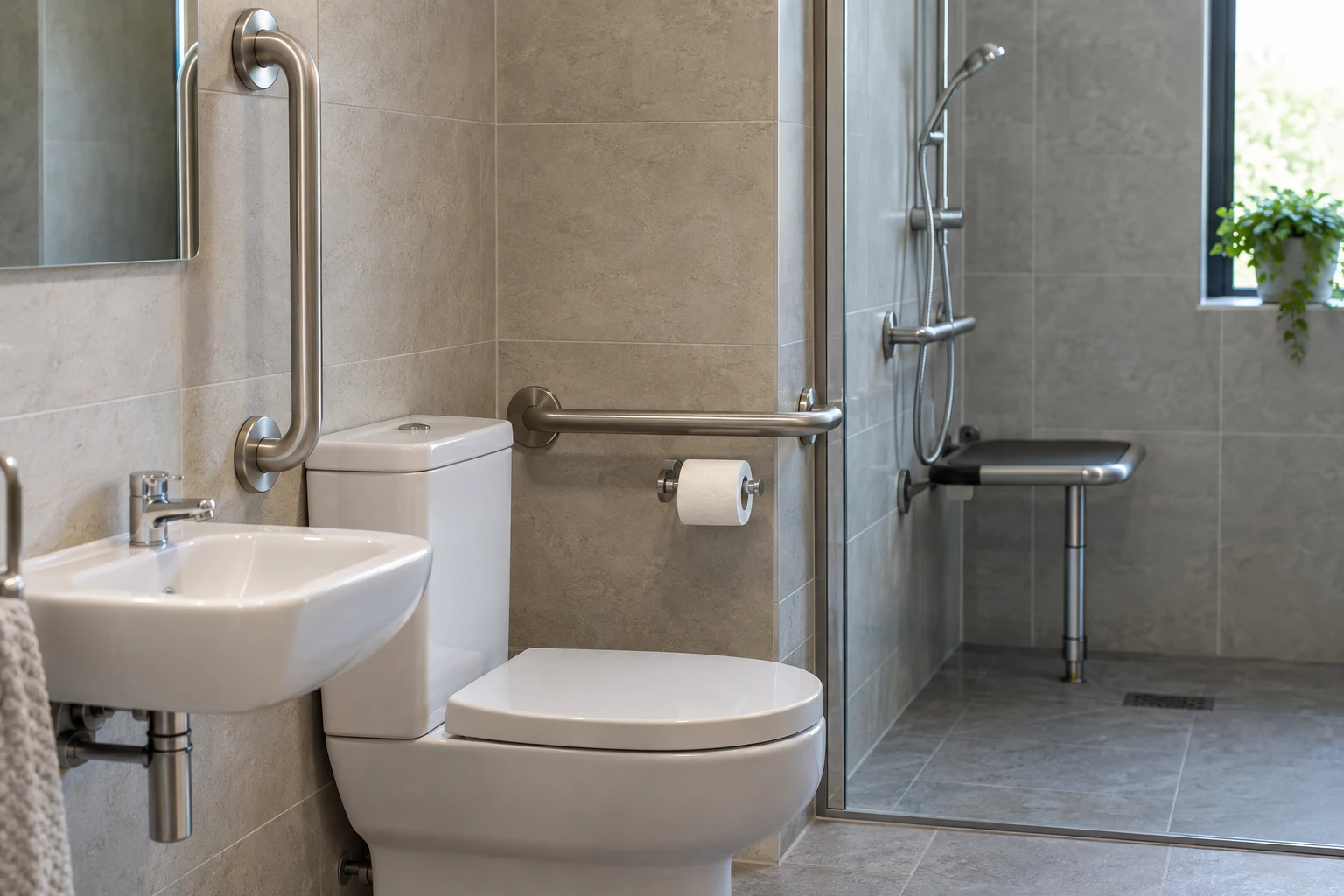 Planification des barres d'appui pour personnes âgées dans les salles d'eau des établissements de soins et résidences services au Royaume-Uni